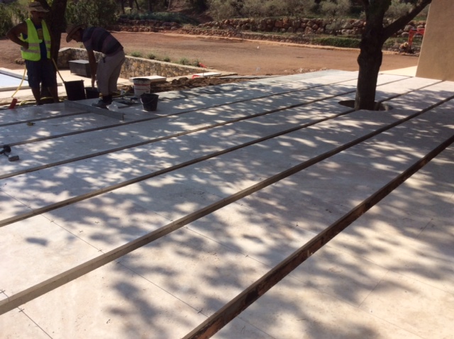 Dallages pour formation d'une terrasse